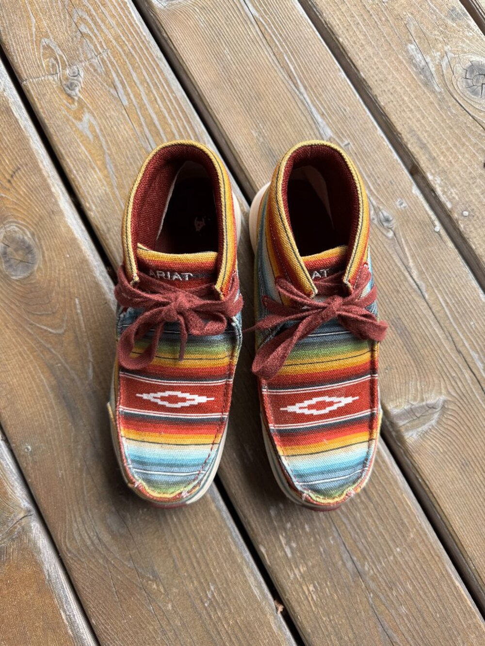 Ariat Santa Fe Spitfire Serape High Top Lace Up Shoes in Women's 7B